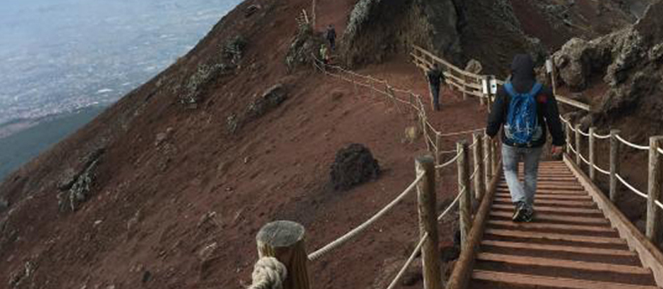 View from the top of Vesuvius